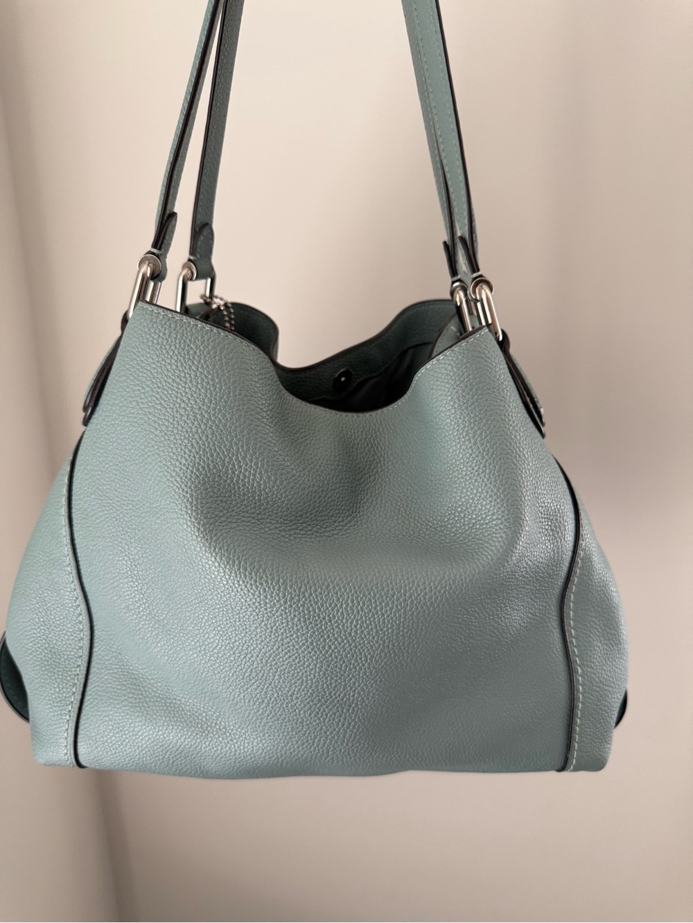 Coach Edie 31 Pebbled Leather Shoulder Bag - Picture 4 of 12